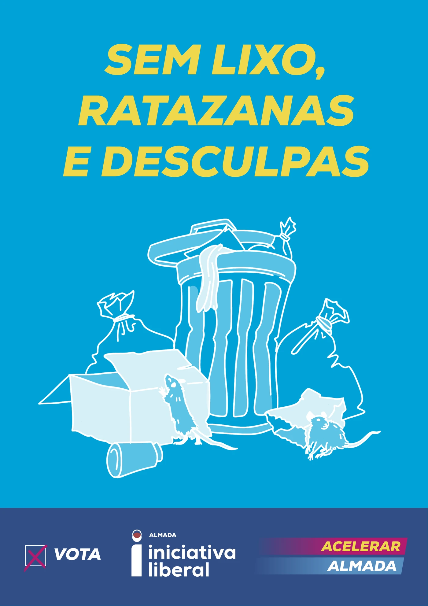 Higiene urbana: sem lixo, ratazanas e desculpas